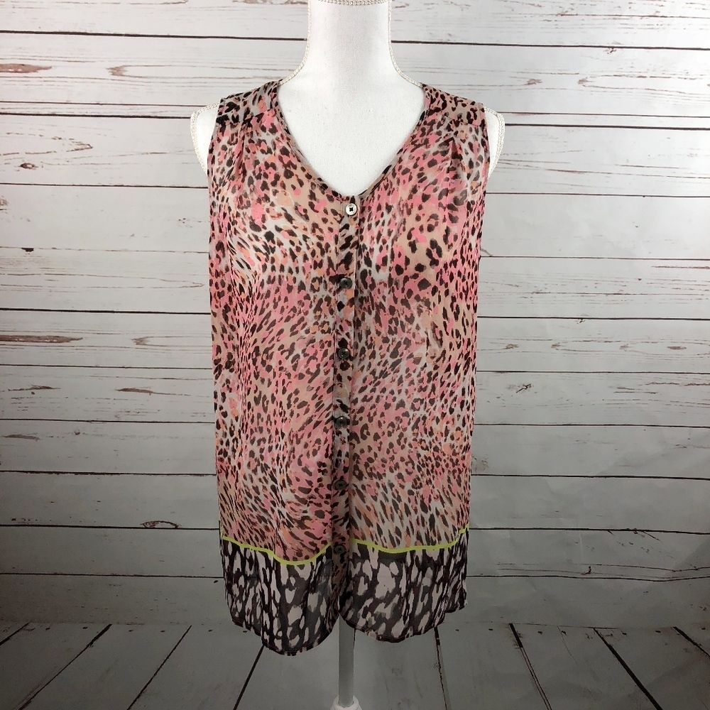 Cabi #108 Beguile Sleeveless Summer Top Sz S